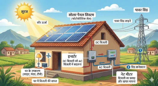 सोलर पैनल कैसे काम करता है
